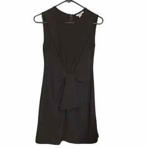 bar III black fron knot dress